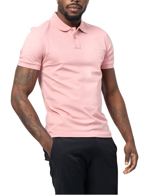Polo uomo rosa in cotone Boss Orange | 50507803694